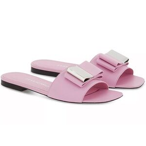 Salvatore Ferragamo Light Pink Slide Sandals